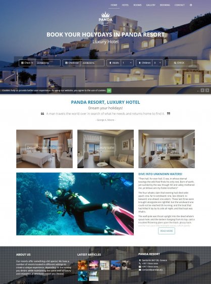 Panda Resort V2.1.2 商业版 酒店预定系统 PHP网站源码