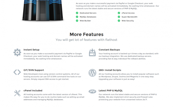 WHMCS主机模板|FlatHost V3.3 支持WHMCS 6