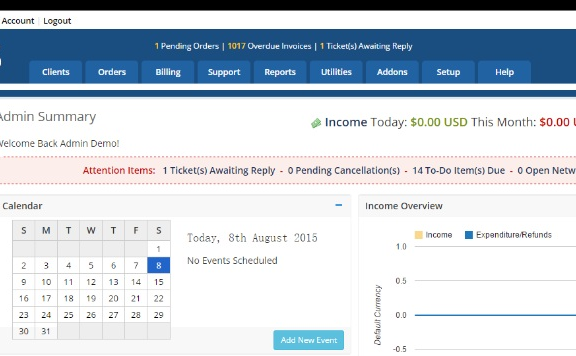 国际知名域名主机管理程序WHMCS 6.0 NULLED