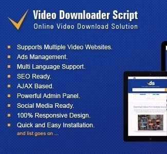 PHP在线视频下载程序 Video Downloader Script v1.3
