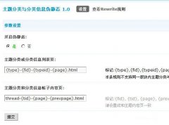 伪静态_主题分类信息伪静态_Discuz插件商业版V1.1