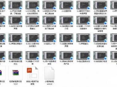 微信小程序零基础入门开发与模板修改视频教程