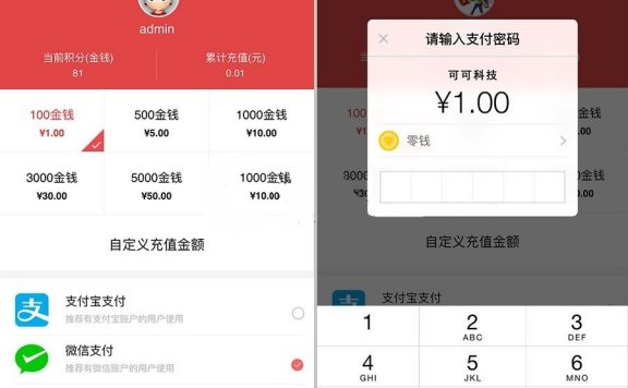 可可积分充值插件 V1.5 Discuz插件 微信支付宝充值积分