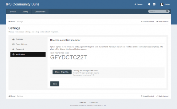 IPS 4会员认证插件 小型照片验证插件 itzverified member verification 4.2.3