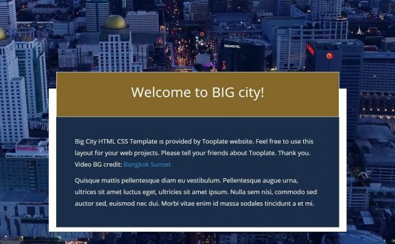 都市切换介绍 响应式HTML 网页模板 免费分享
