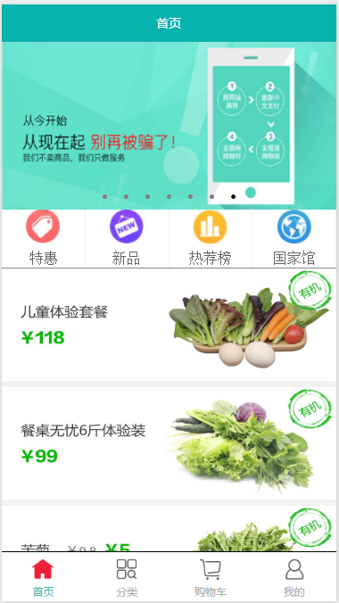 简约大气的微信小程序电商购物商城源码